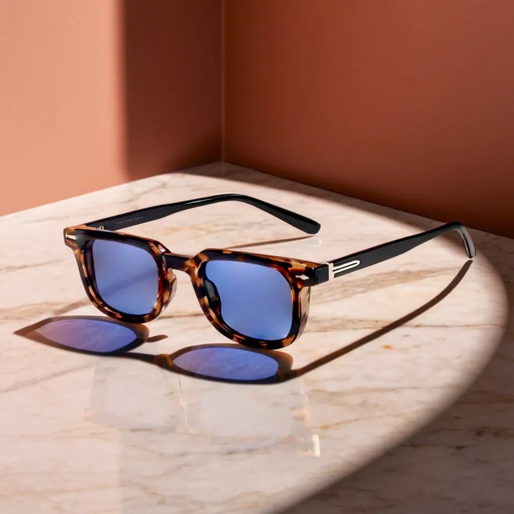 Women's Tortoise Sunglasses Retro Square and UV Protection Lens