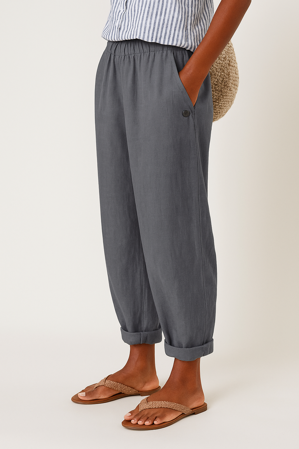 Women's Loose Fit Elastic Waist Casual Summer Pants