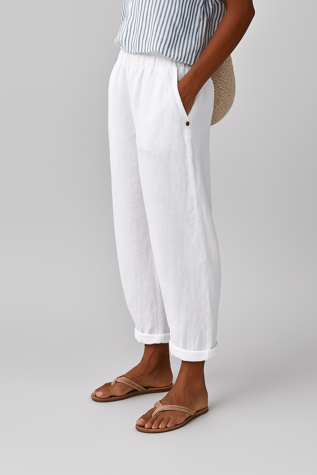 Women's Loose Fit Elastic Waist Casual Summer Pants