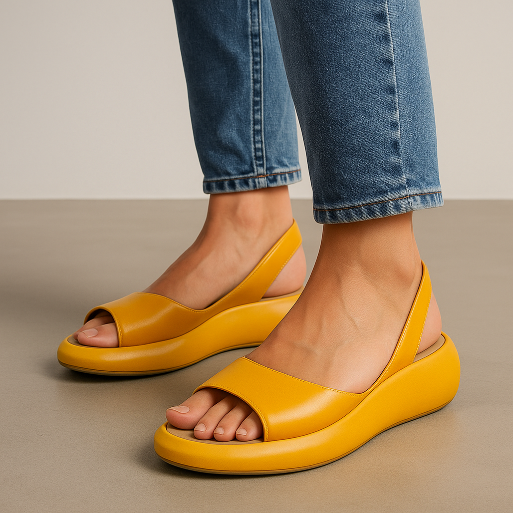 Women's Orthopedic Platform Sandals Slingback Open Toe
