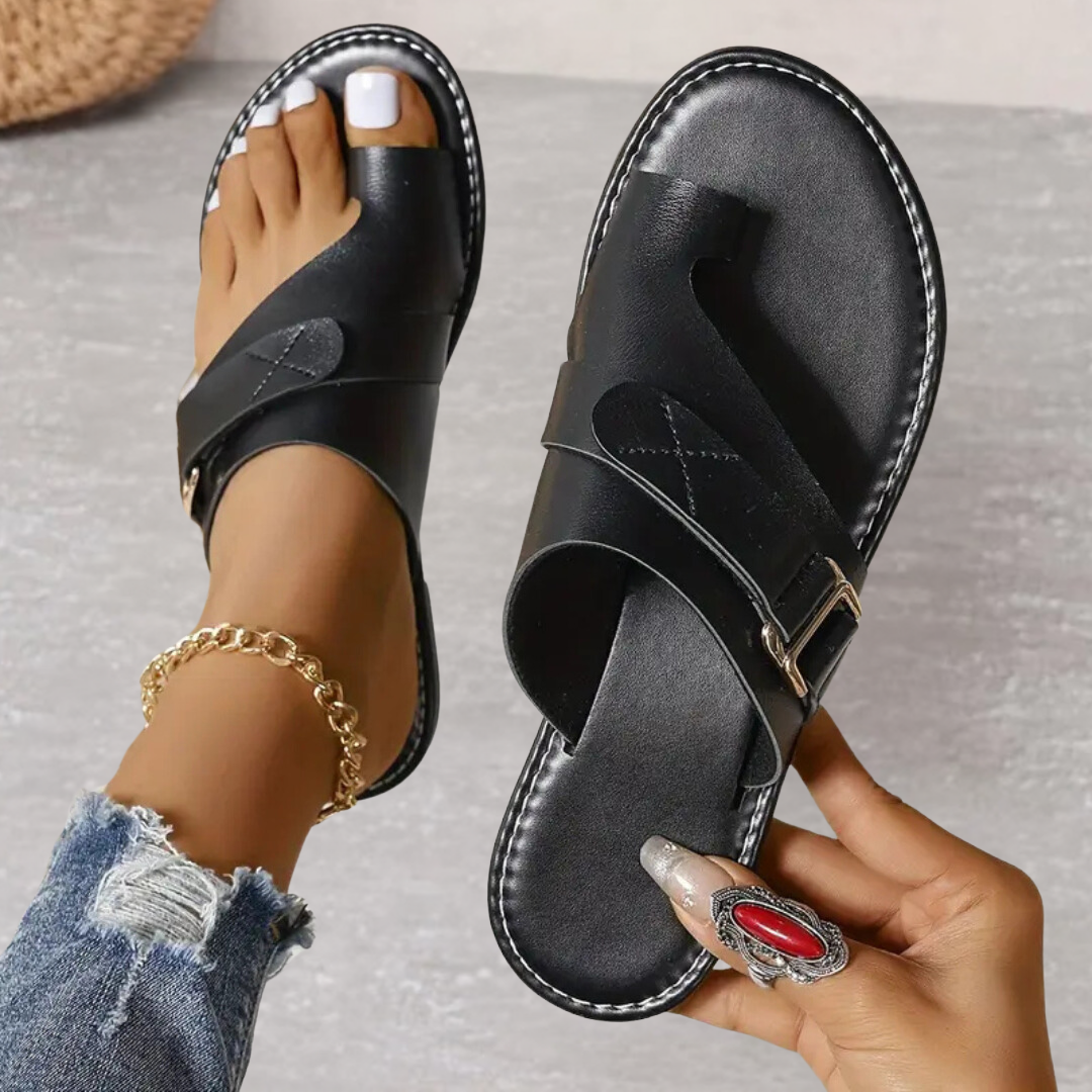 Women's Orthopedic Sandals Cushioned Open Toe Double Strap