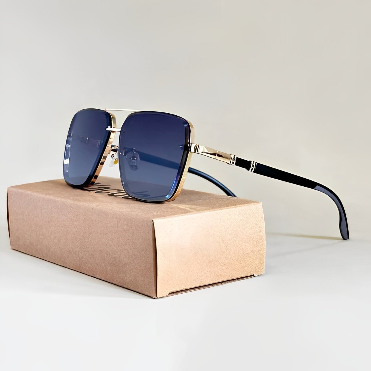 Women's Frameless Sunglasses Oversized Square and Gradient Lens