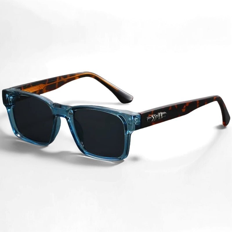Women's Square Sunglasses Transparent Frame and Gradient Lens