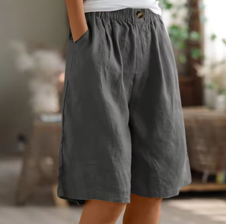 Women's Wide Leg Shorts Casual Summer Elastic Waist