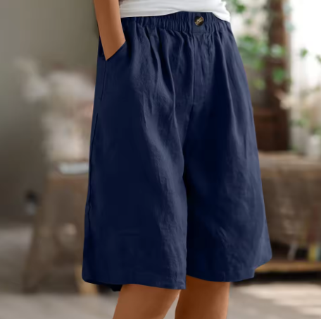 Women's Wide Leg Shorts Casual Summer Elastic Waist