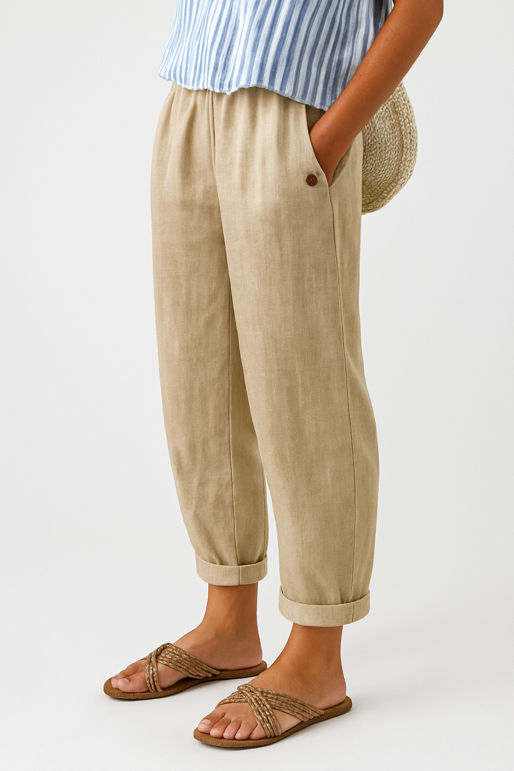 Women's Loose Fit Elastic Waist Casual Summer Pants