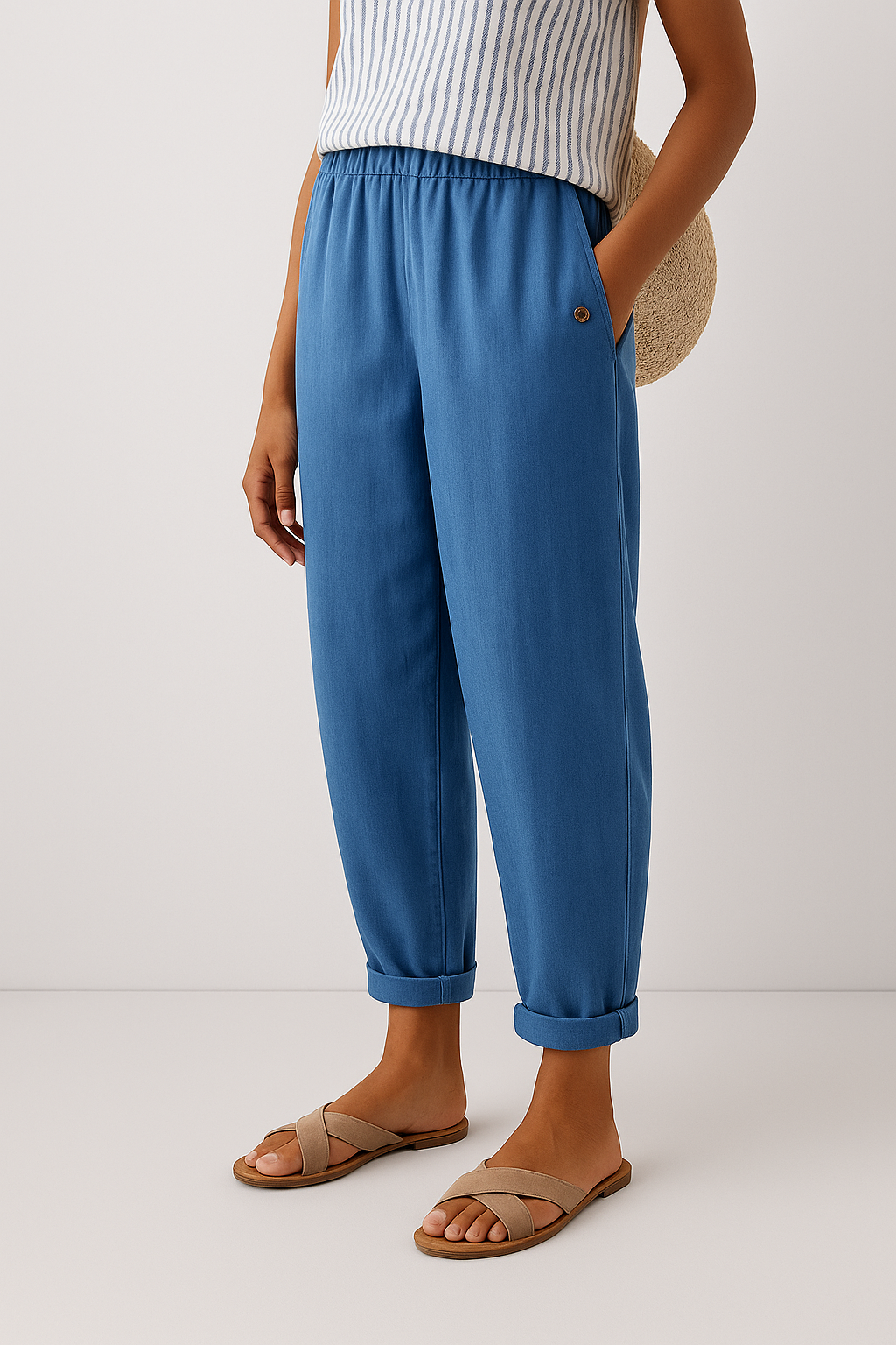 Women's Loose Fit Elastic Waist Casual Summer Pants