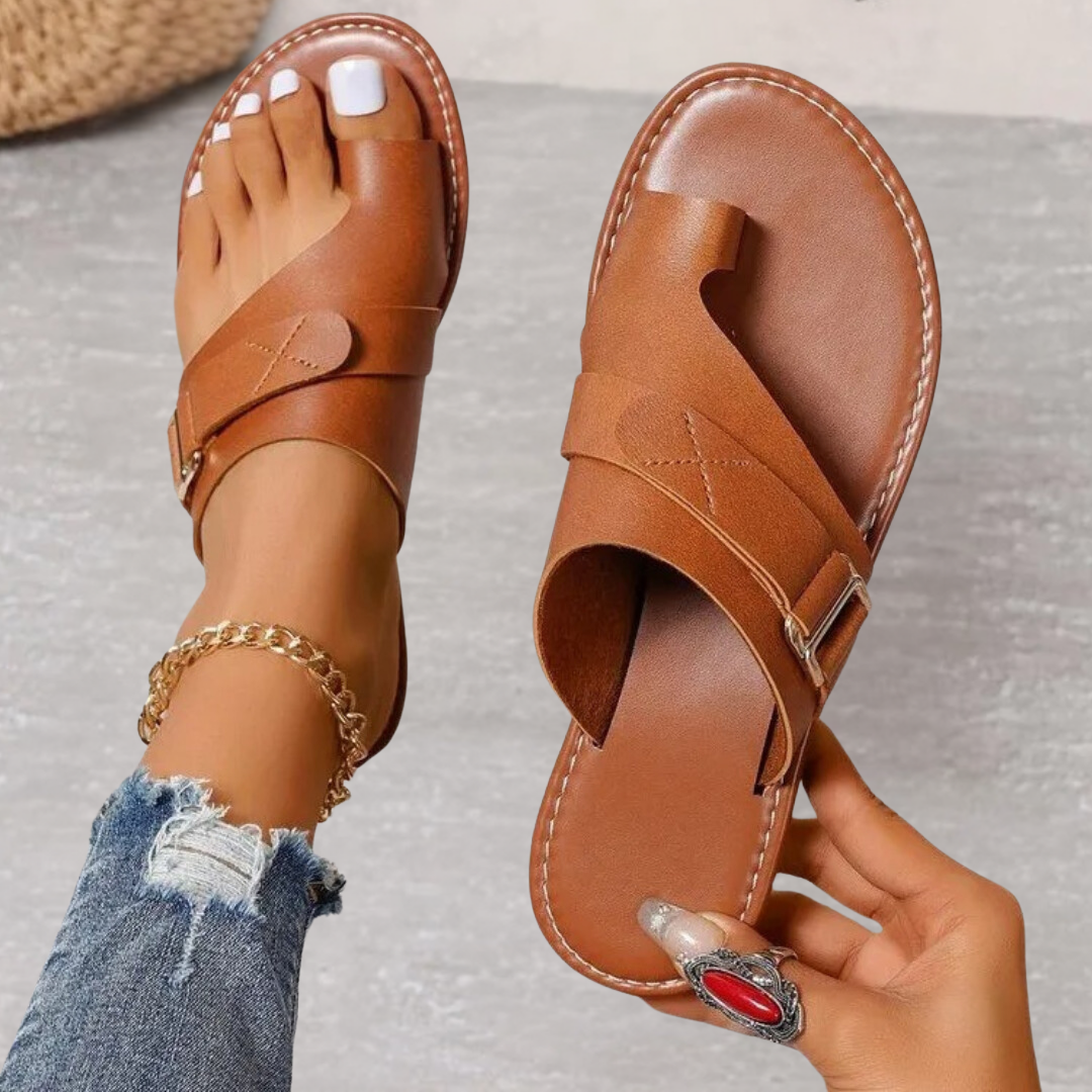 Women's Orthopedic Sandals Cushioned Open Toe Double Strap