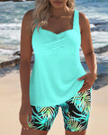 Women's Tummy Control Tankini Set V-Neck Bathing Suit