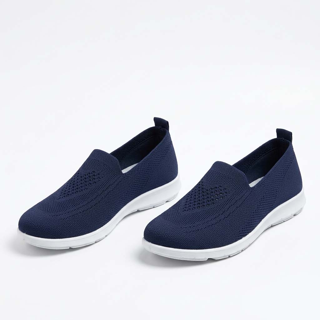 Women's Slip-On Sneakers Orthopedic Knitted Mesh and Cushion Sole